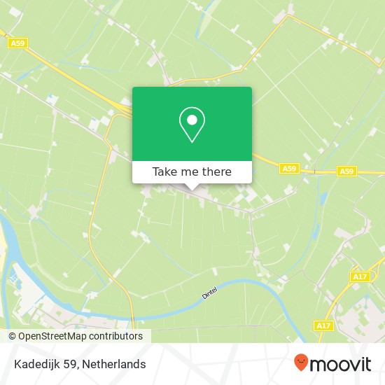 Kadedijk 59, 4793 GB Fijnaart Karte