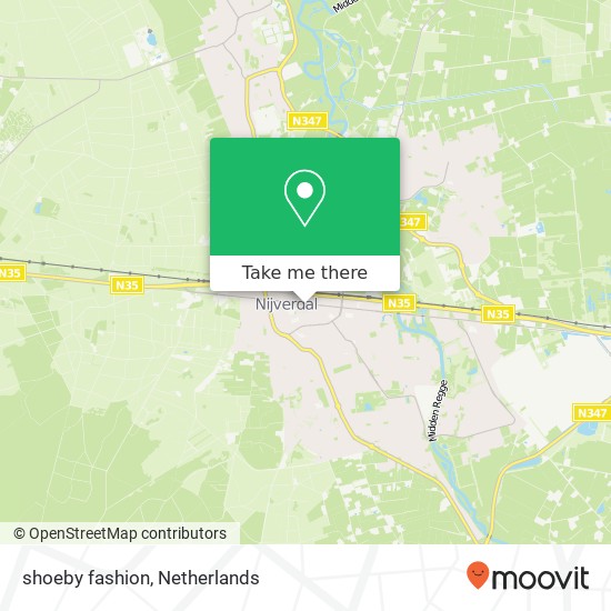 shoeby fashion, Grotestraat 105 map