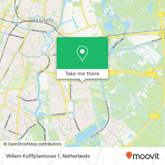 Willem Kolffplantsoen 1, 2035 SW Haarlem map