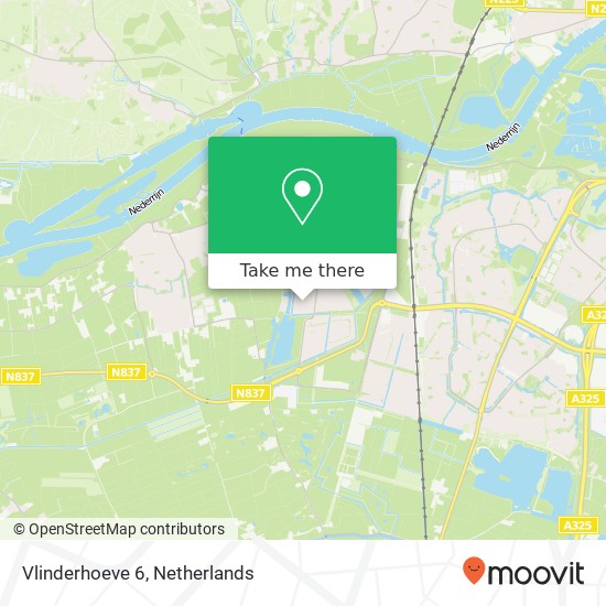 Vlinderhoeve 6, 6846 JD Arnhem map