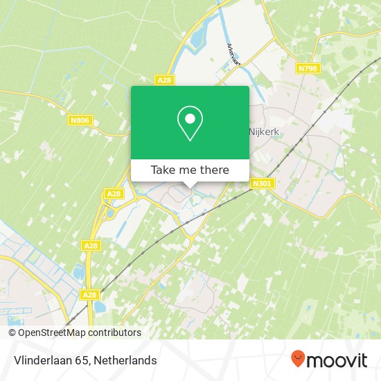 Vlinderlaan 65, 3863 GH Nijkerk map