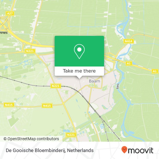 De Gooische Bloembinderij, Leestraat 44 map