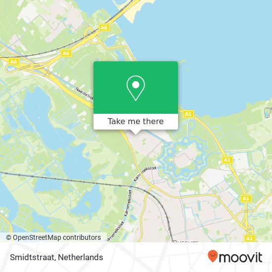 Smidtstraat, Smidtstraat, 1411 VR Naarden, Nederland map