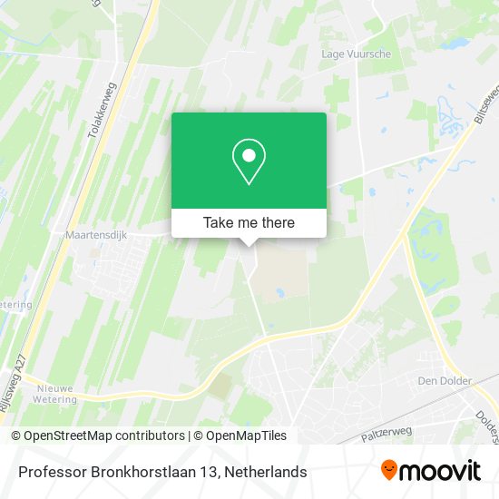 Professor Bronkhorstlaan 13 map