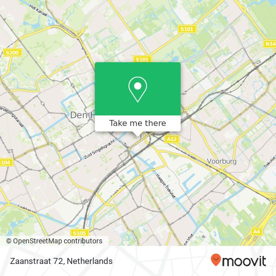 Zaanstraat 72, 2515 TN Den Haag Karte