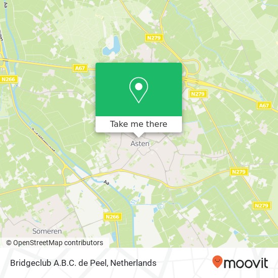 Bridgeclub A.B.C. de Peel, Burgemeester Ruttenplein 112 map