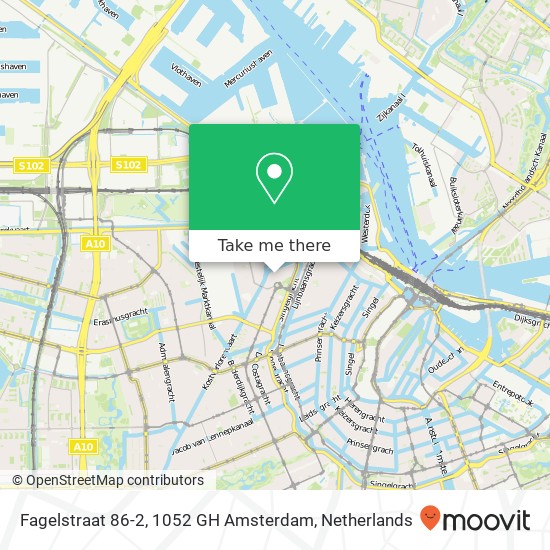 Fagelstraat 86-2, 1052 GH Amsterdam map