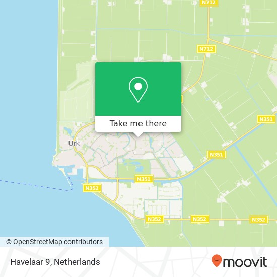 Havelaar 9, 8321 ZA Urk map