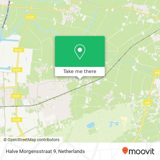 Halve Morgensstraat 9, 5351 NT Berghem map
