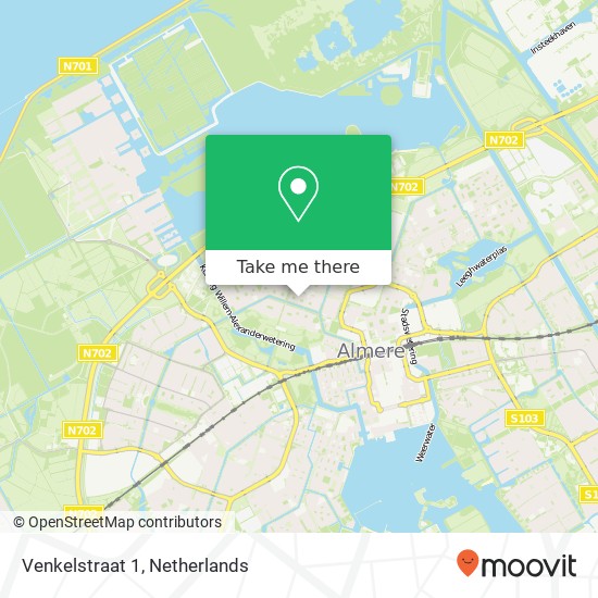 Venkelstraat 1, 1314 KV Almere-Stad map