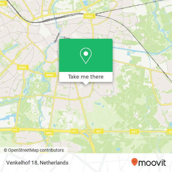 Venkelhof 18, 5643 EG Eindhoven Karte