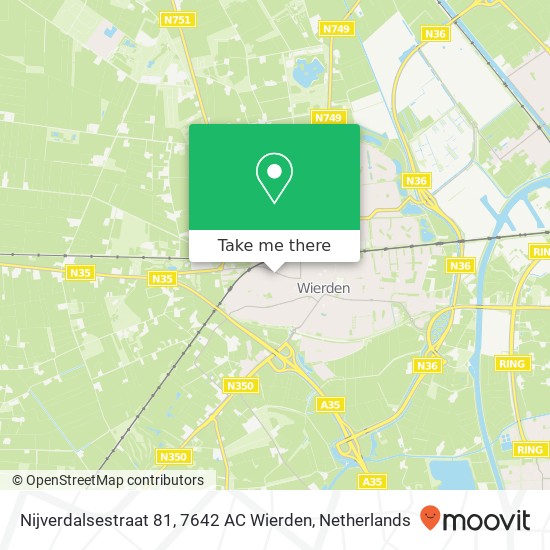 Nijverdalsestraat 81, 7642 AC Wierden map