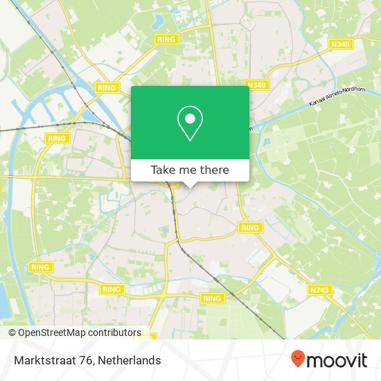 Marktstraat 76, 7607 HD Almelo map