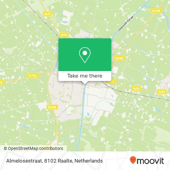 Almelosestraat, 8102 Raalte map