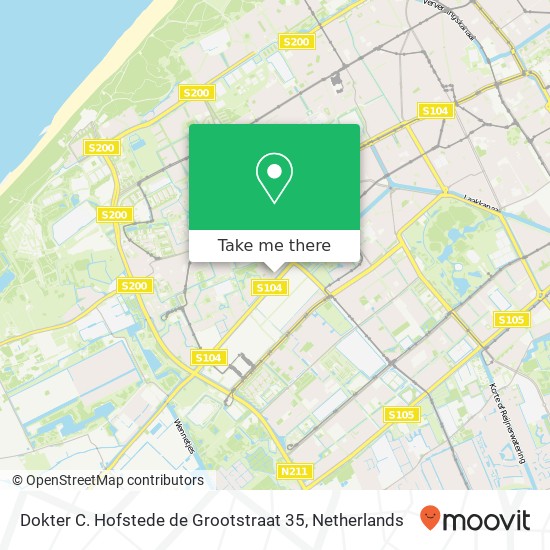 Dokter C. Hofstede de Grootstraat 35, 2552 MN Den Haag map