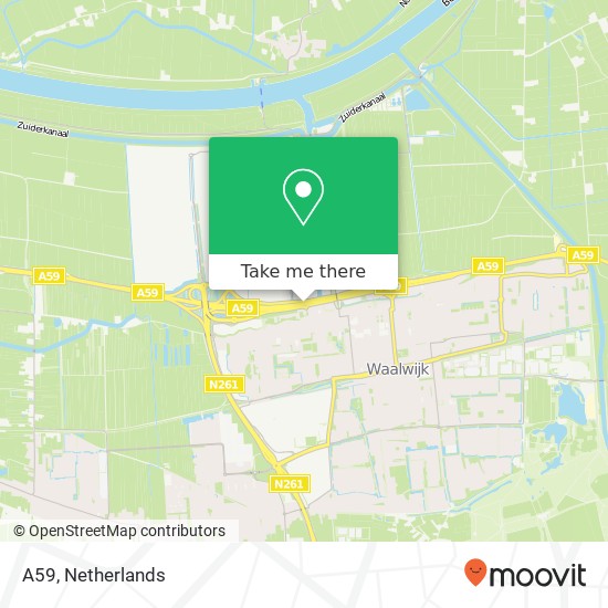 A59, 5141 Waalwijk map