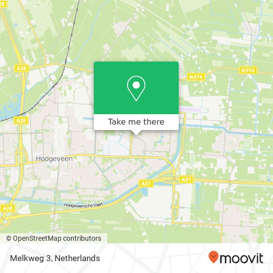Melkweg 3, 7904 EP Hoogeveen map