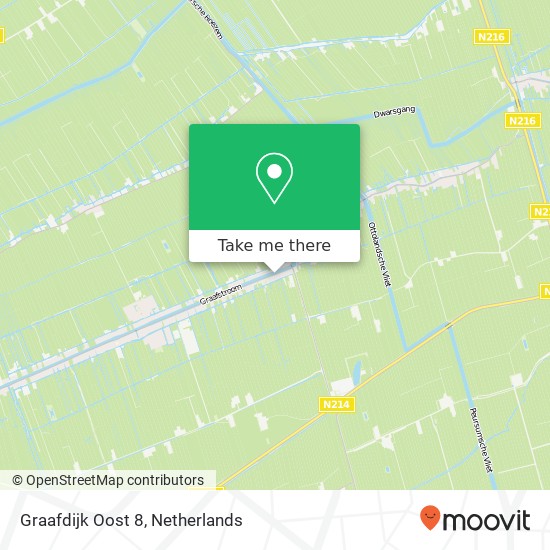 Graafdijk Oost 8, 2973 XA Molenaarsgraaf map