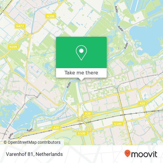 Varenhof 81, 3069 KG Rotterdam map