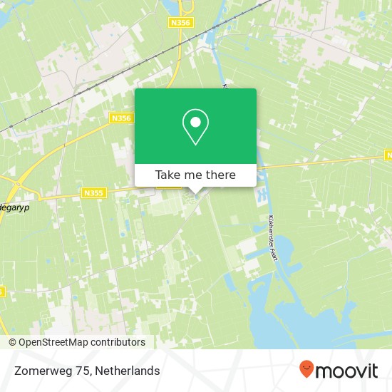 Zomerweg 75, 9257 ME Noardburgum map