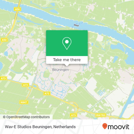 Wav-E Studios Beuningen, Amaliaplein 19 map