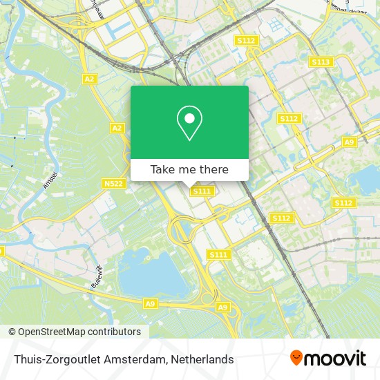 Thuis-Zorgoutlet Amsterdam map