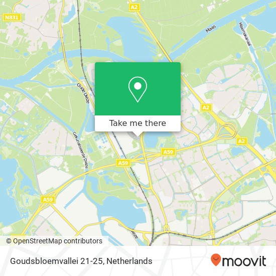 Goudsbloemvallei 21-25, Goudsbloemvallei 21-25, 5237 MH 's-Hertogenbosch, Nederland map