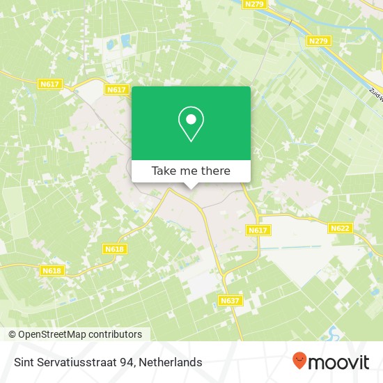 Sint Servatiusstraat 94, 5482 HG Schijndel map