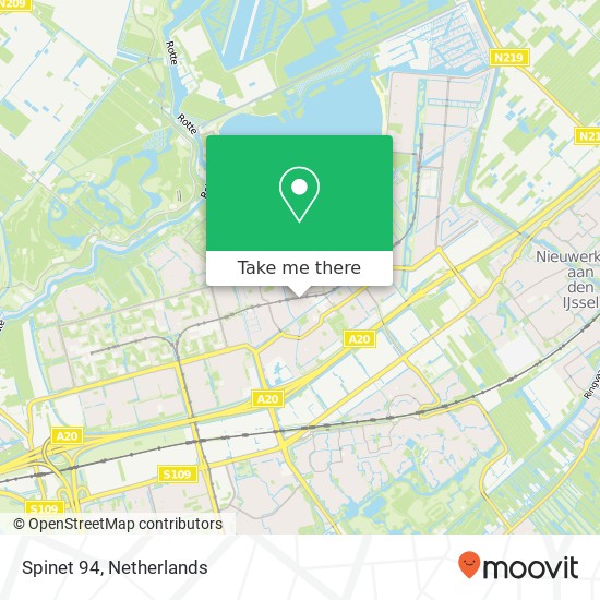 Spinet 94, 3068 LX Rotterdam Karte