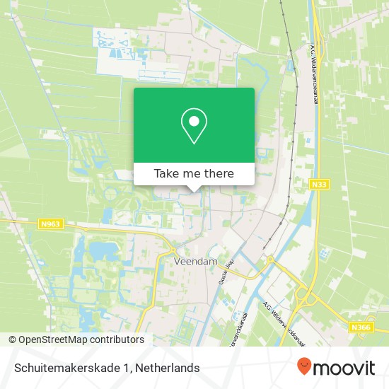 Schuitemakerskade 1, 9646 AW Veendam map