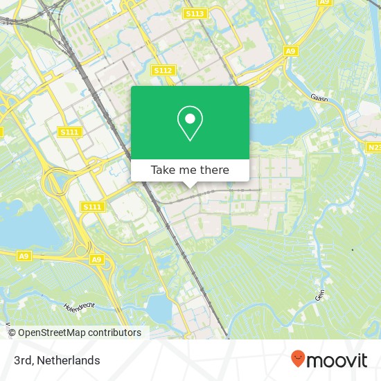 3rd, 3rd, Renkumhof 28, 1106 HZ Amsterdam, Nederland map