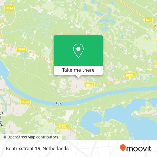 Beatrixstraat 19, 6611 BS Overasselt map