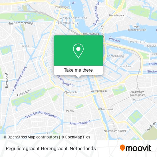 Reguliersgracht Herengracht map