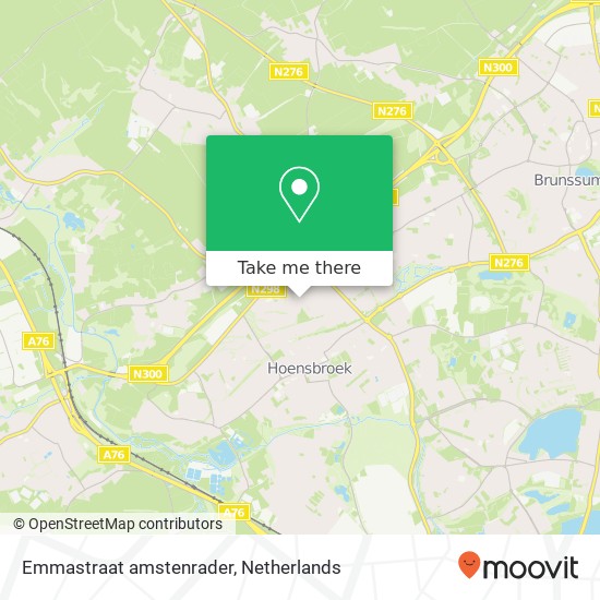 Emmastraat amstenrader, 6431 CX Hoensbroek map