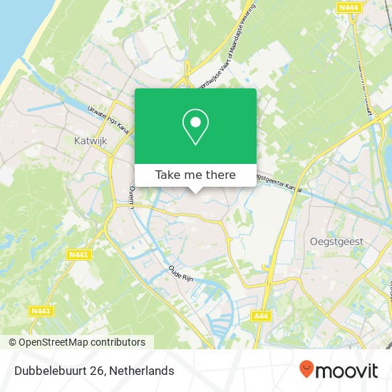 Dubbelebuurt 26, 2231 GL Rijnsburg map