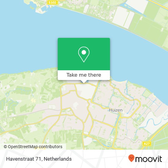 Havenstraat 71, 1271 AD Huizen map