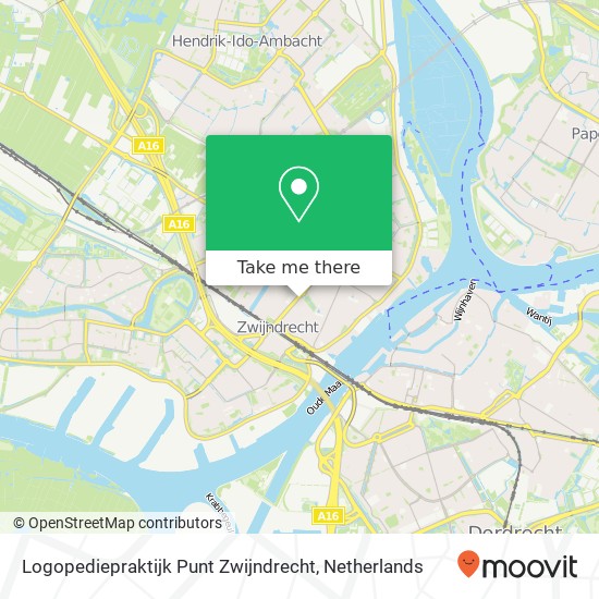 Logopediepraktijk Punt Zwijndrecht, Koninginneweg 60 map