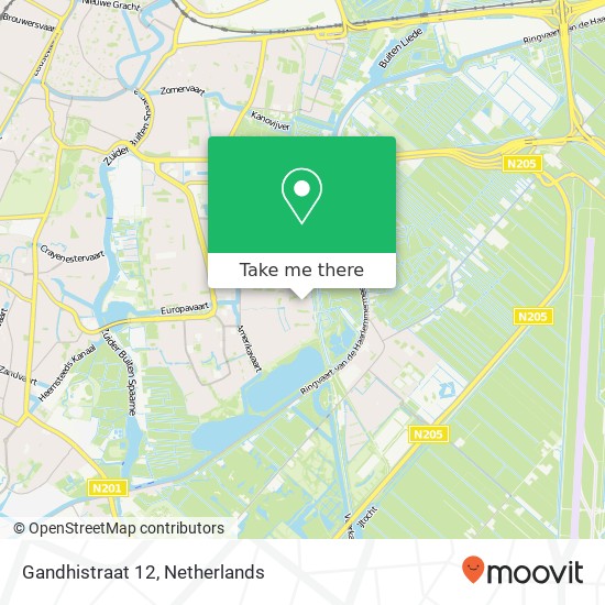 Gandhistraat 12, 2037 JJ Haarlem map