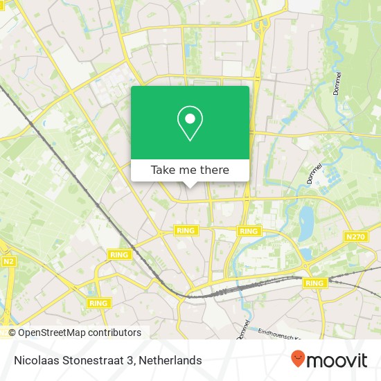 Nicolaas Stonestraat 3, 5623 BW Eindhoven map