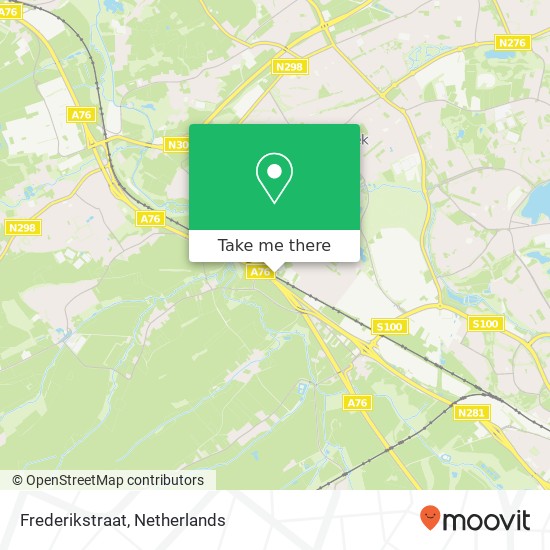 Frederikstraat, 6433 Hoensbroek Karte