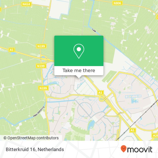 Bitterkruid 16, 3824 ND Amersfoort map