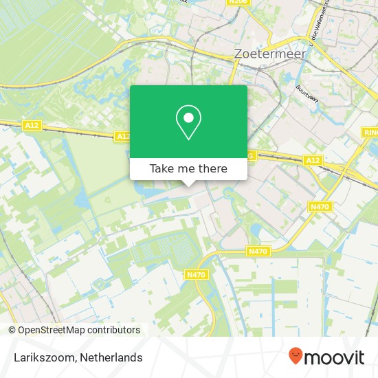 Larikszoom, Larikszoom, 2719 HG Zoetermeer, Nederland map