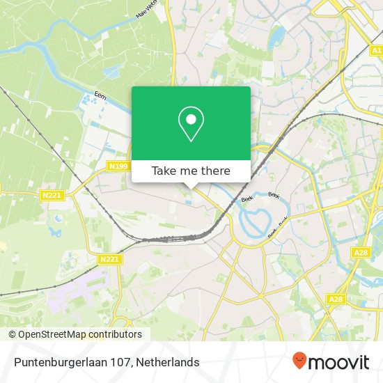 Puntenburgerlaan 107, 3812 CC Amersfoort map