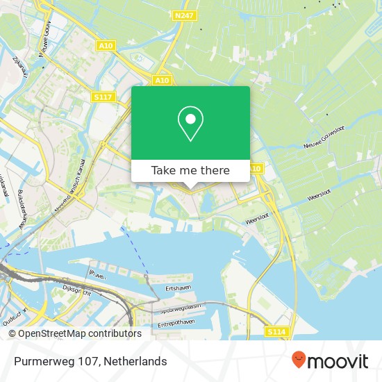 Purmerweg 107, 1023 AZ Amsterdam Karte