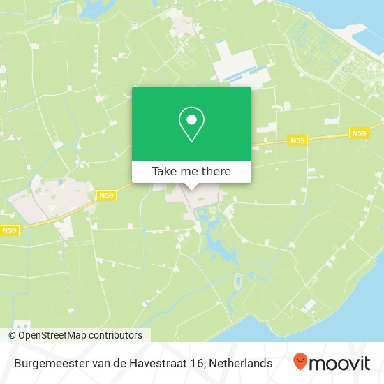 Burgemeester van de Havestraat 16, 4307 BD Oosterland Karte