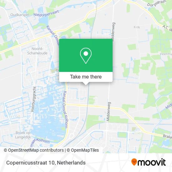 Copernicusstraat 10 map