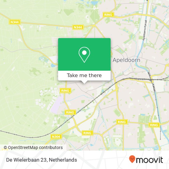 De Wielerbaan 23, 7312 ZW Apeldoorn Karte