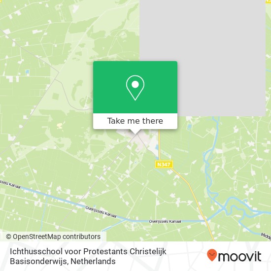 Ichthusschool voor Protestants Christelijk Basisonderwijs, Korteveldsweg 4 map