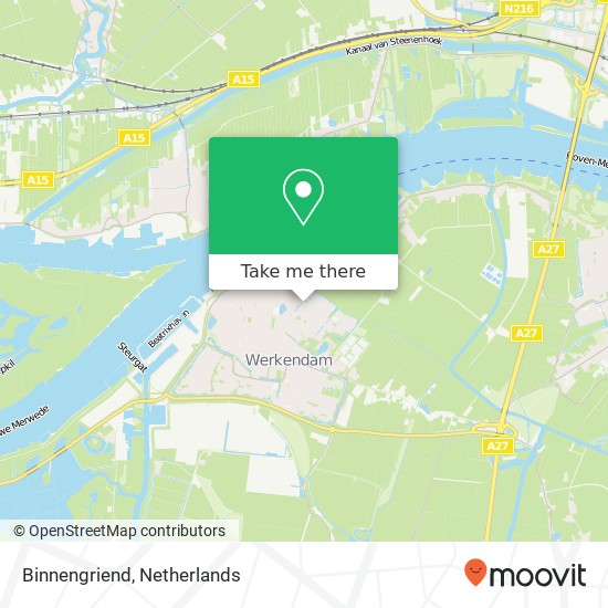 Binnengriend, Binnengriend, 4251 DH Werkendam, Nederland map