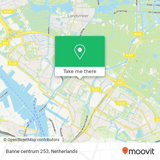 Banne centrum 253, Banne centrum 253, 1034 CR Amsterdam, Nederland map